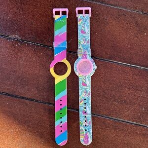 Lilly Pulitzer interchangeable watch set rainbow & Ugotta Regatta sailboat band